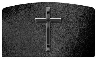 DACRO 510 BK SH BK Black Single Cross Shimmer Black Background